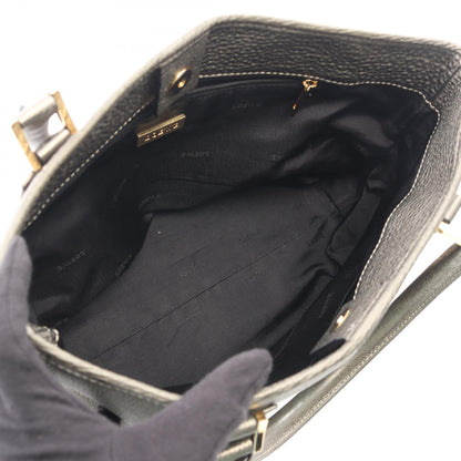 アマソナ フスタ ハンドバッグ レザー グレー ロエベ バッグ LOEWE