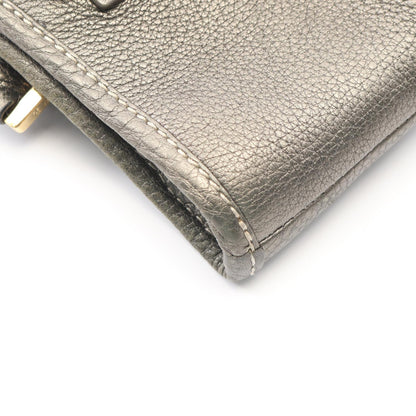 アマソナ フスタ ハンドバッグ レザー グレー ロエベ バッグ LOEWE