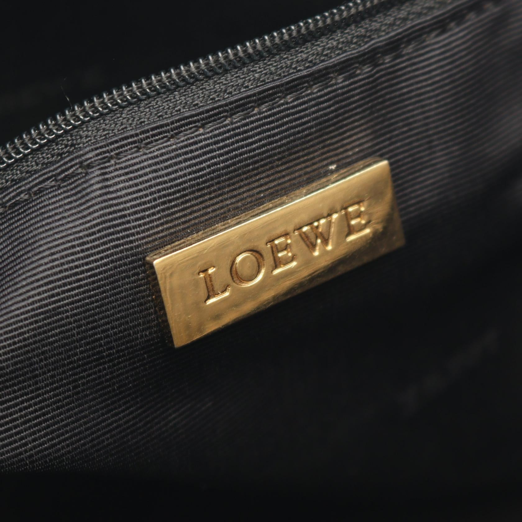 アマソナ フスタ ハンドバッグ レザー グレー ロエベ バッグ LOEWE