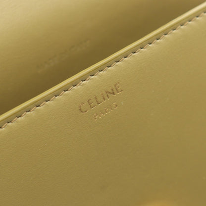 ミニ ブザス キュイル トリオンフ ショルダーバッグ レザー カーキグリーン セリーヌ バッグ CELINE