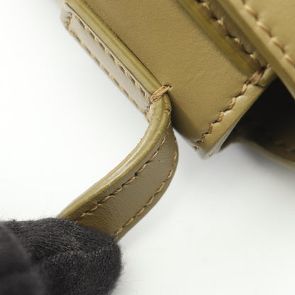 ミニ ブザス キュイル トリオンフ ショルダーバッグ レザー カーキグリーン セリーヌ バッグ CELINE
