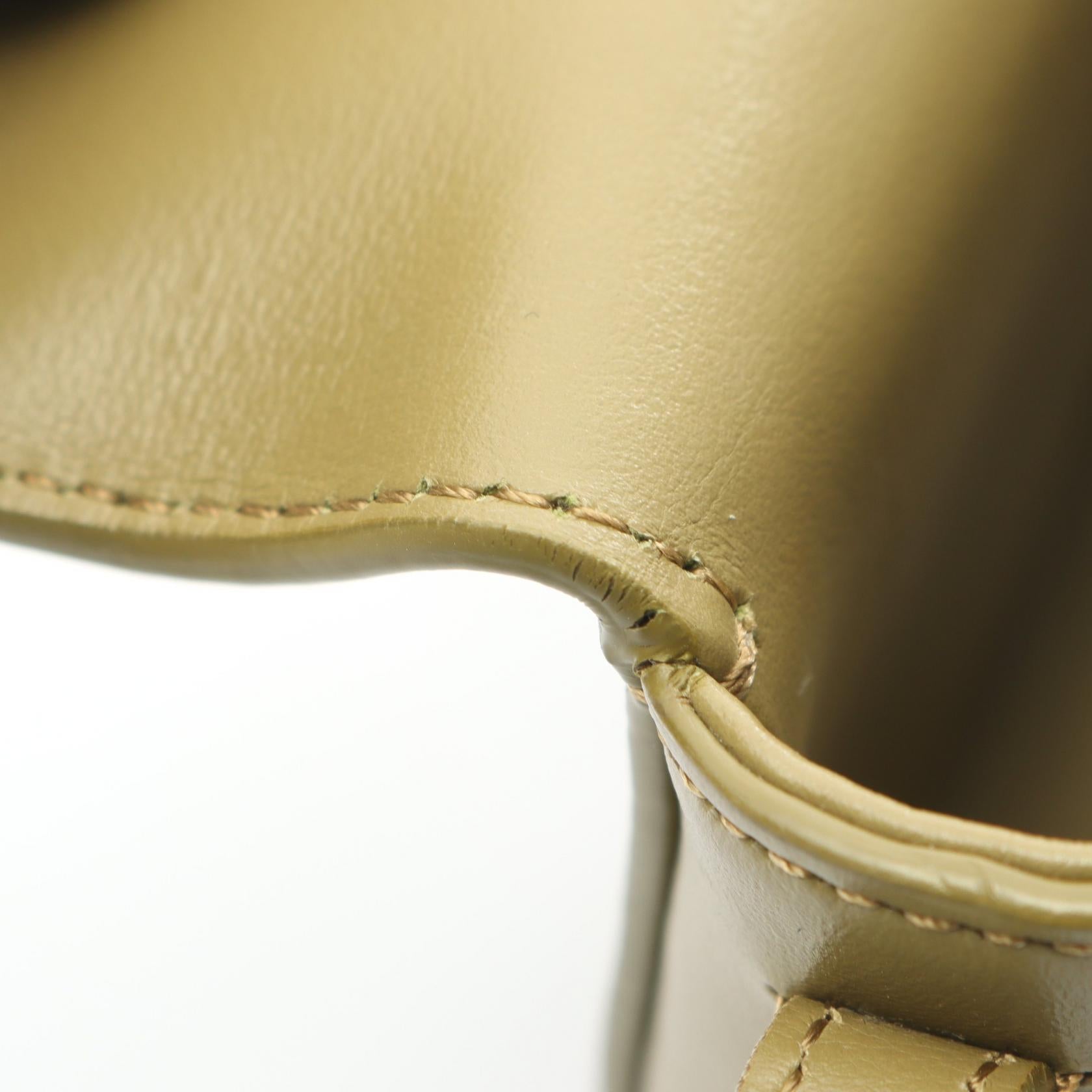 ミニ ブザス キュイル トリオンフ ショルダーバッグ レザー カーキグリーン セリーヌ バッグ CELINE