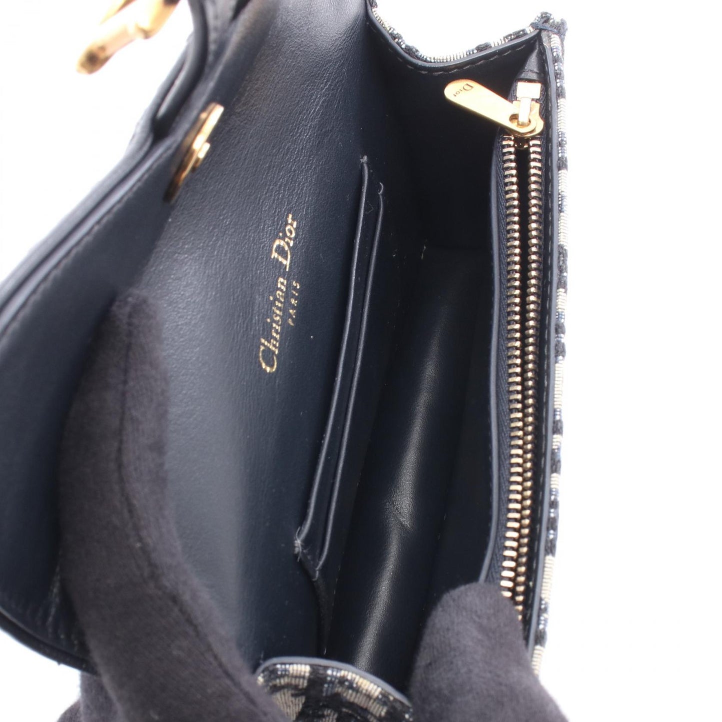 SADDLE サドル オブリーク ジャガード ボディバッグ ウエストバッグ キャンバス レザー ネイビー ベージュ クリスチャンディオール