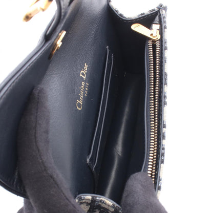 SADDLE サドル オブリーク ジャガード ボディバッグ ウエストバッグ キャンバス レザー ネイビー ベージュ クリスチャンディオール