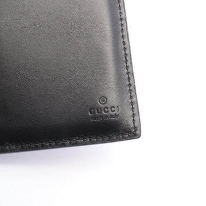 DORIAN グッチシマ 二つ折り長財布 レザー ブラック グッチ