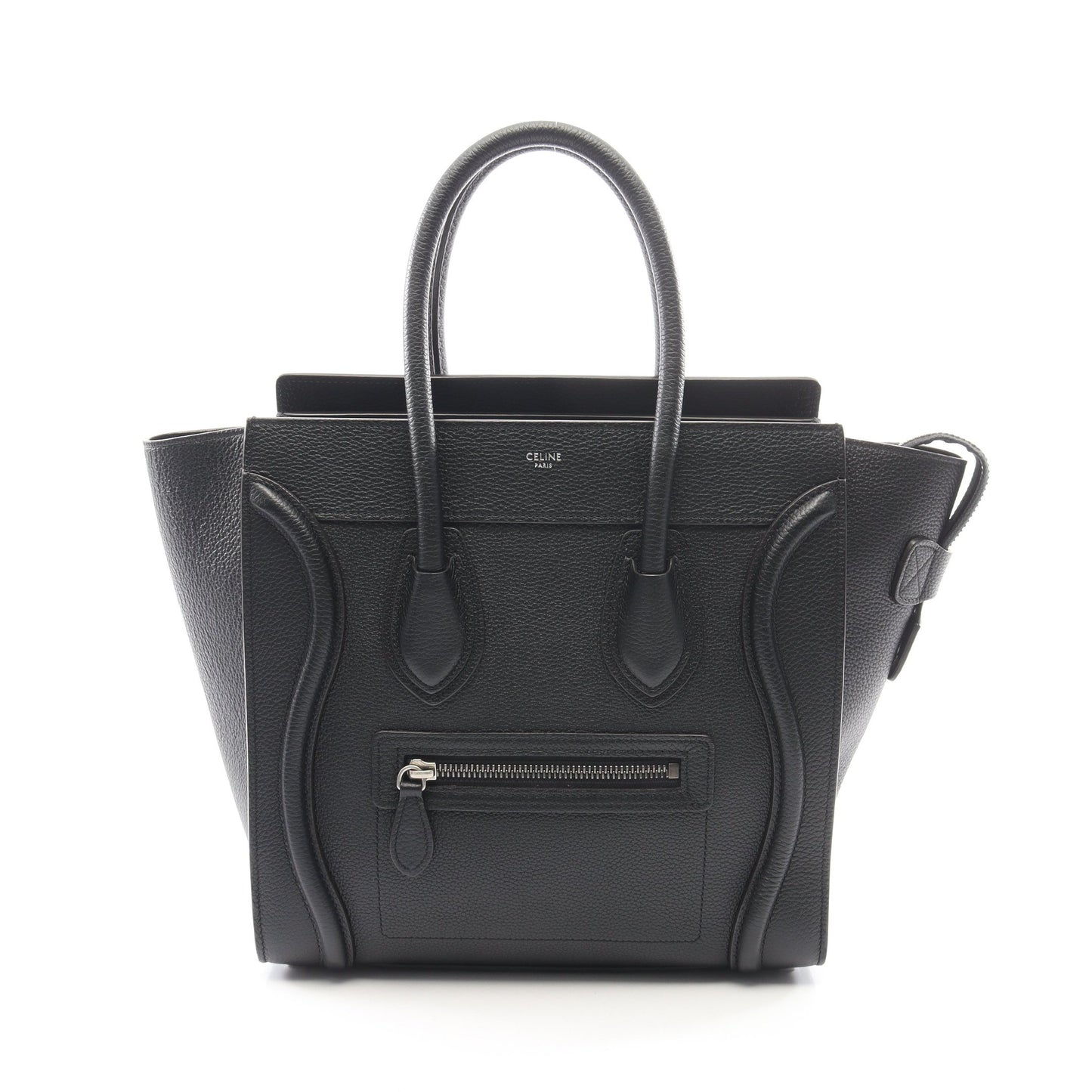 ラゲージ マイクロ ショッパー ハンドバッグ レザー ブラック セリーヌ バッグ CELINE