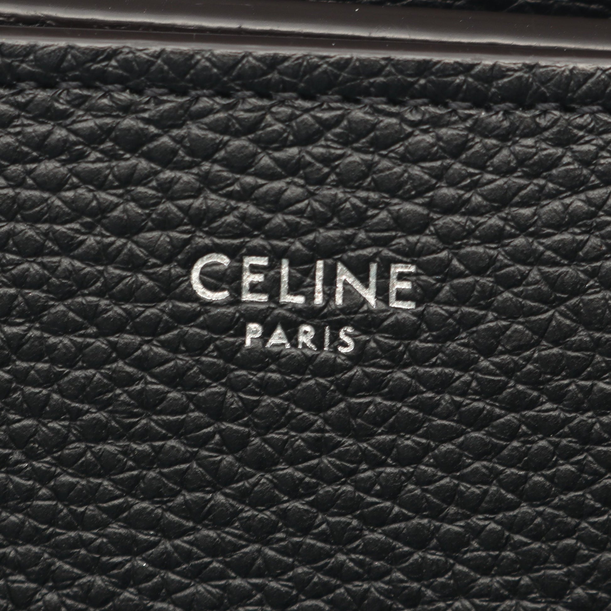 ラゲージ マイクロ ショッパー ハンドバッグ レザー ブラック セリーヌ バッグ CELINE