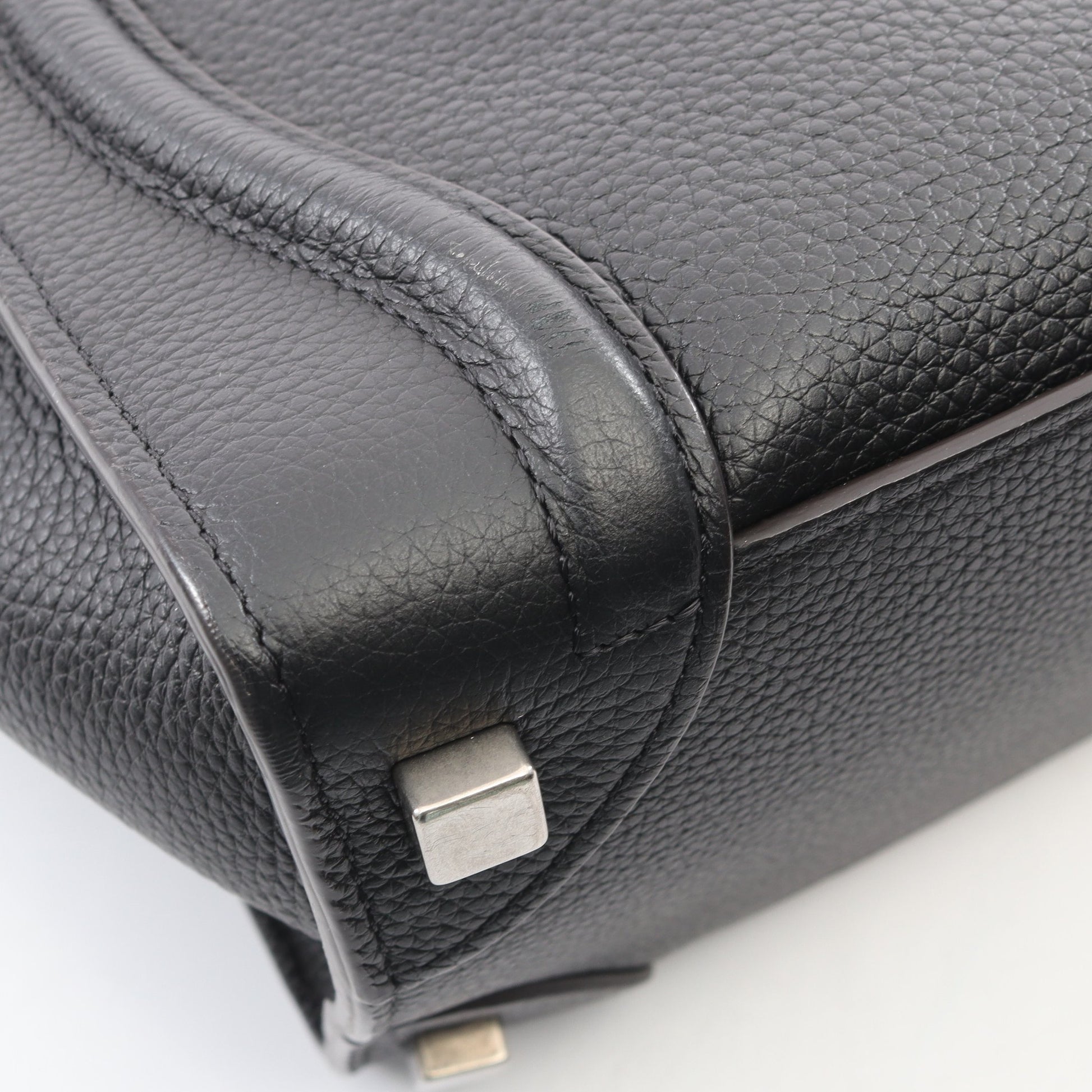 ラゲージ マイクロ ショッパー ハンドバッグ レザー ブラック セリーヌ バッグ CELINE