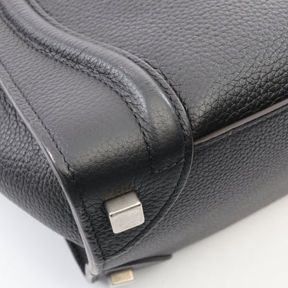 ラゲージ マイクロ ショッパー ハンドバッグ レザー ブラック セリーヌ バッグ CELINE