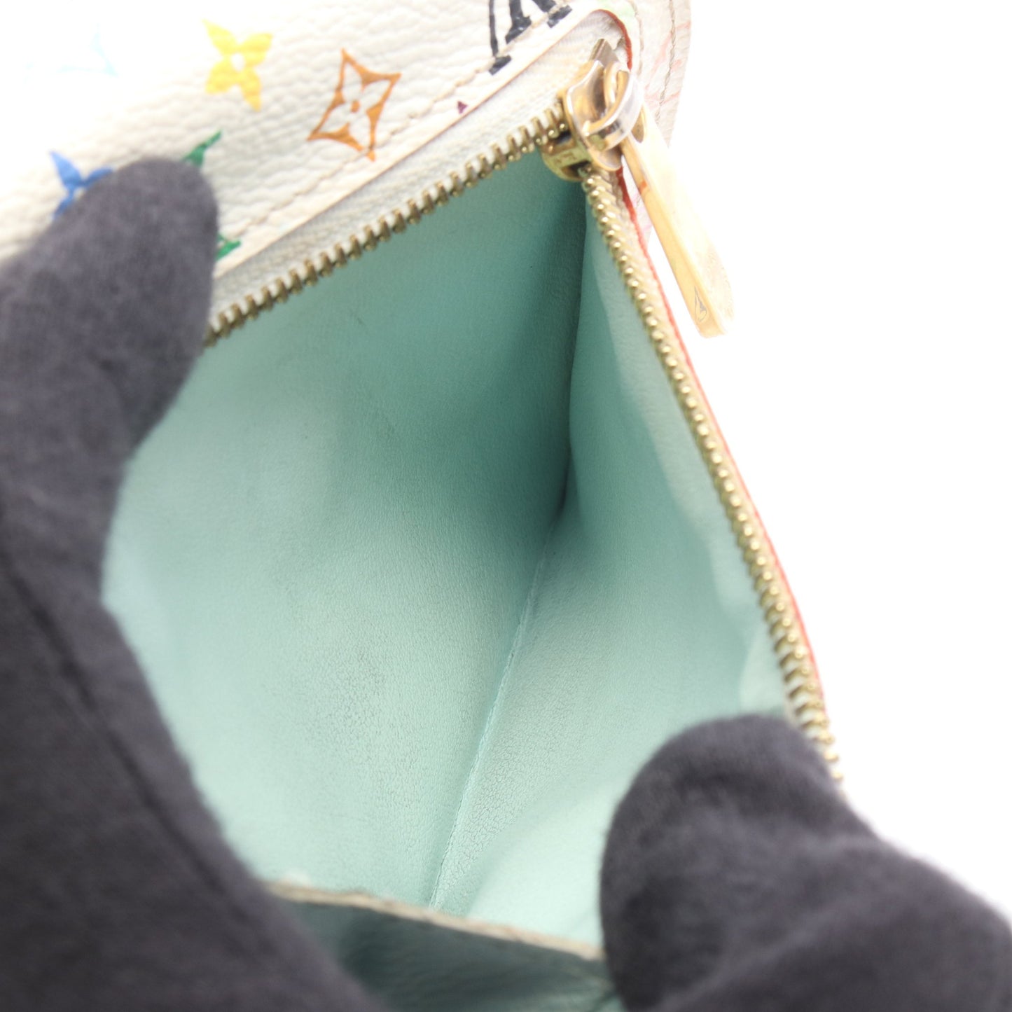 ポルトフォイユ コアラ モノグラムマルチカラー ブロン アニス 三つ折り財布 PVC ホワイト マルチカラー ルイヴィトン