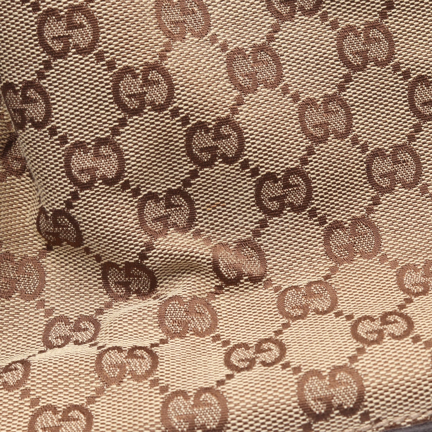 GGキャンバス ハンドバッグ トートバッグ キャンバス レザー ベージュ ダークブラウン グッチ バッグ GUCCI