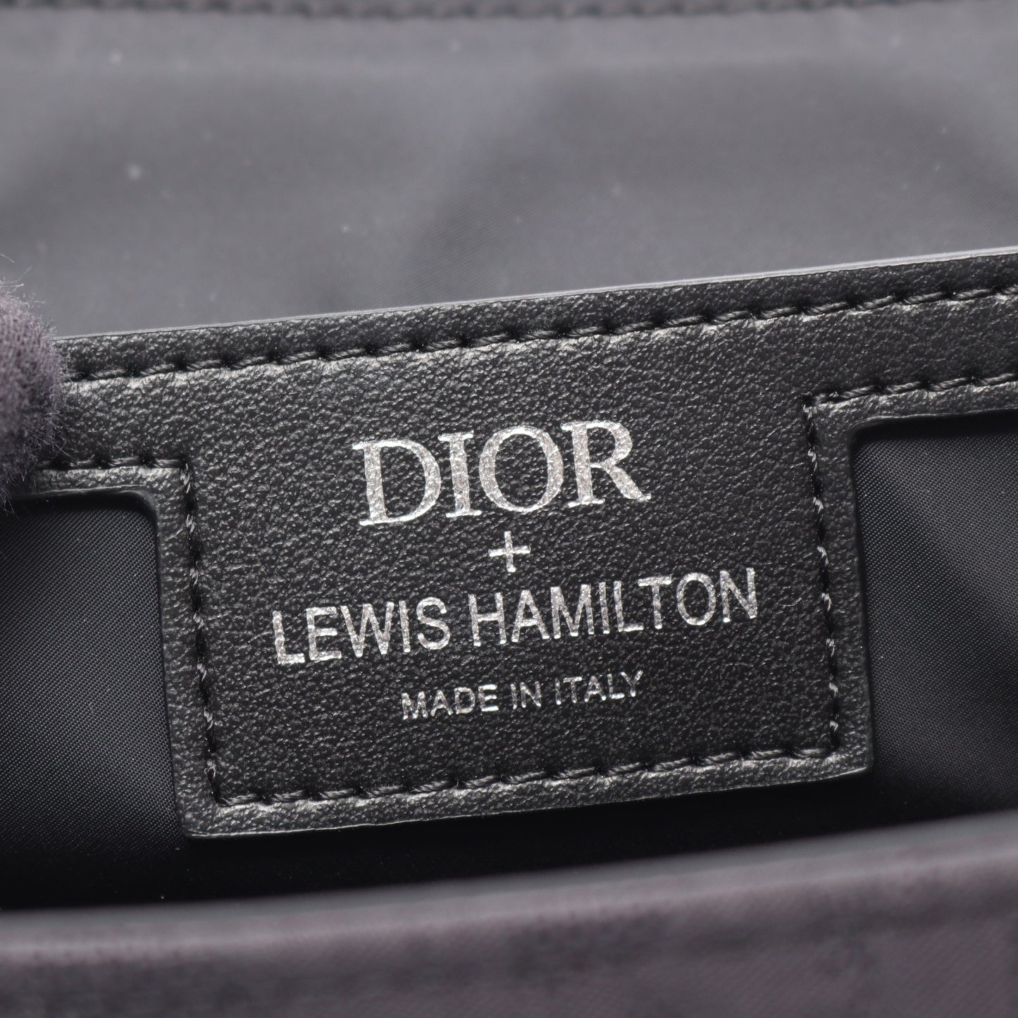 Christian Dior × LEWIS HAMILTON ヒット ザ ロード メッセンジャーバッグ 2WAY ショルダーバッグ キャンバス レザー ブラック マルチカラー クリスチャンディオール