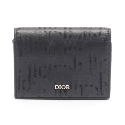 オブリーク パンチング カードケース 名刺入れ レザー ブラック クリスチャンディオール 財布・小物 Christian Dior