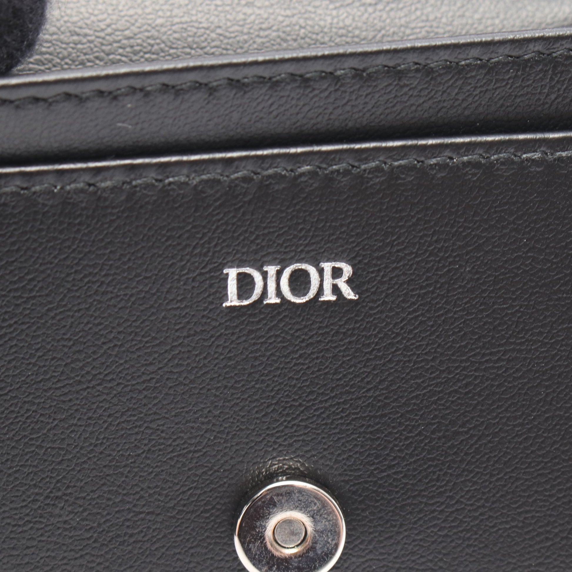 オブリーク パンチング カードケース 名刺入れ レザー ブラック クリスチャンディオール 財布・小物 Christian Dior