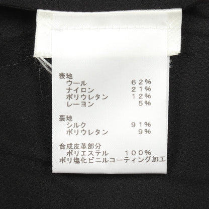 ボディコンシャス バイカードレス ノースリーブ ワンピース ウール ナイロン ブラック ルイヴィトン