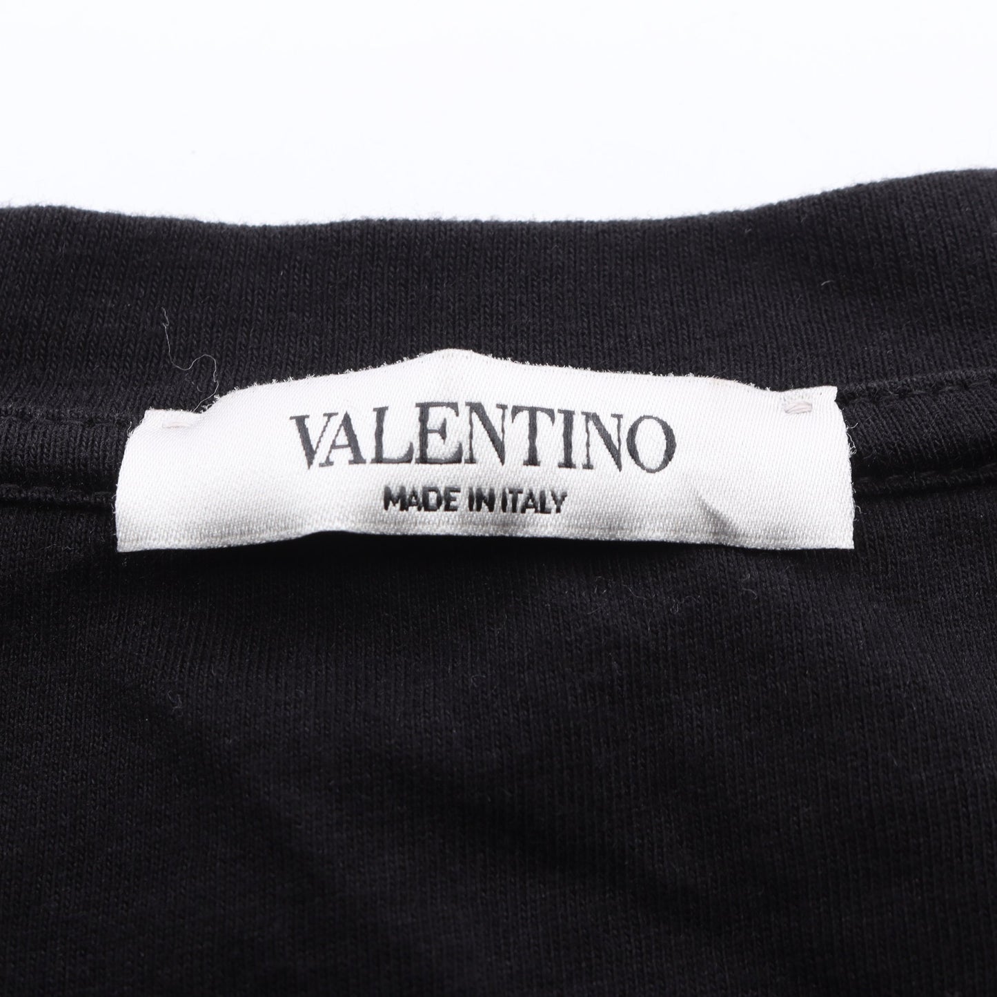VLTNロゴプリント クルーネック 半袖Tシャツ コットン ブラック ヴァレンティノ