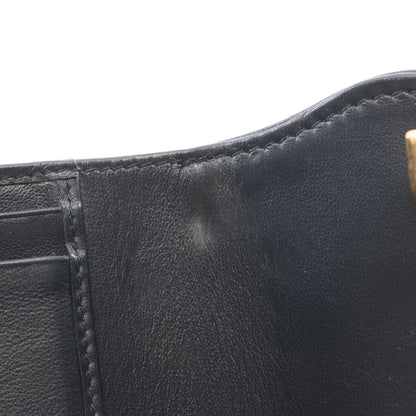 SADDLE ロータスウォレット オブリーク ジャカード 三つ折り財布 キャンバス ベージュ ネイビー クリスチャンディオール