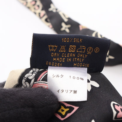 バンドーBB ワイルドアットハート スカーフ シルク ブラック ピンク アイボリー ルイヴィトン 財布・小物 LOUIS VUITTON