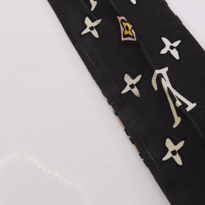 バンドーBB ワイルドアットハート スカーフ シルク ブラック ピンク アイボリー ルイヴィトン 財布・小物 LOUIS VUITTON