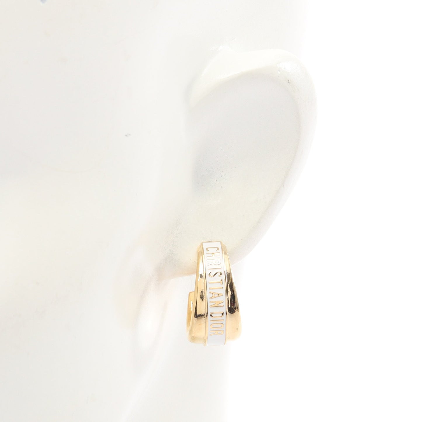 Dior Code フープピアス ピアス GP ゴールド ホワイト ディオール
