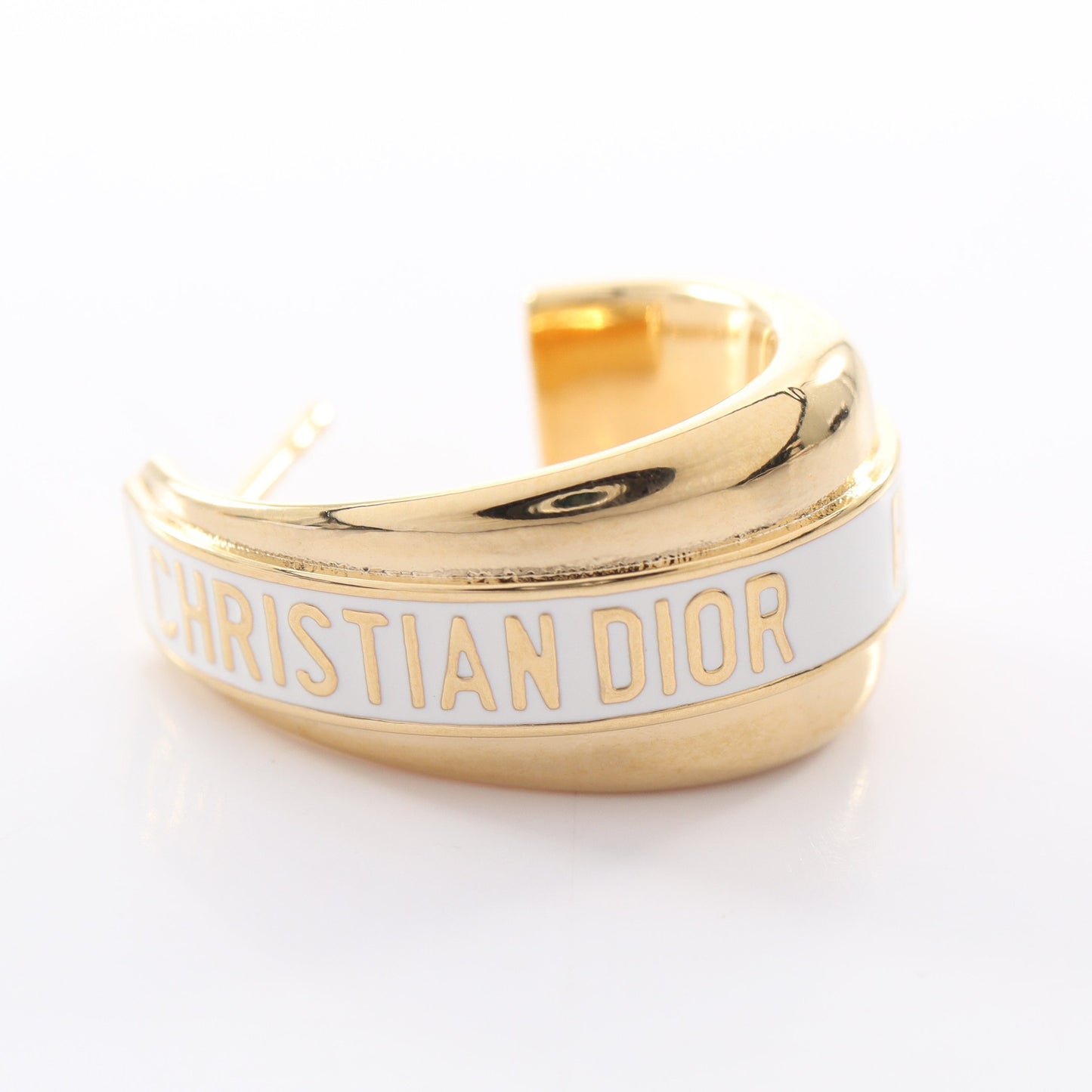 Dior Code フープピアス ピアス GP ゴールド ホワイト ディオール