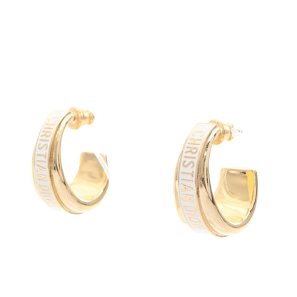 Dior Code フープピアス ピアス GP ゴールド ホワイト ディオール
