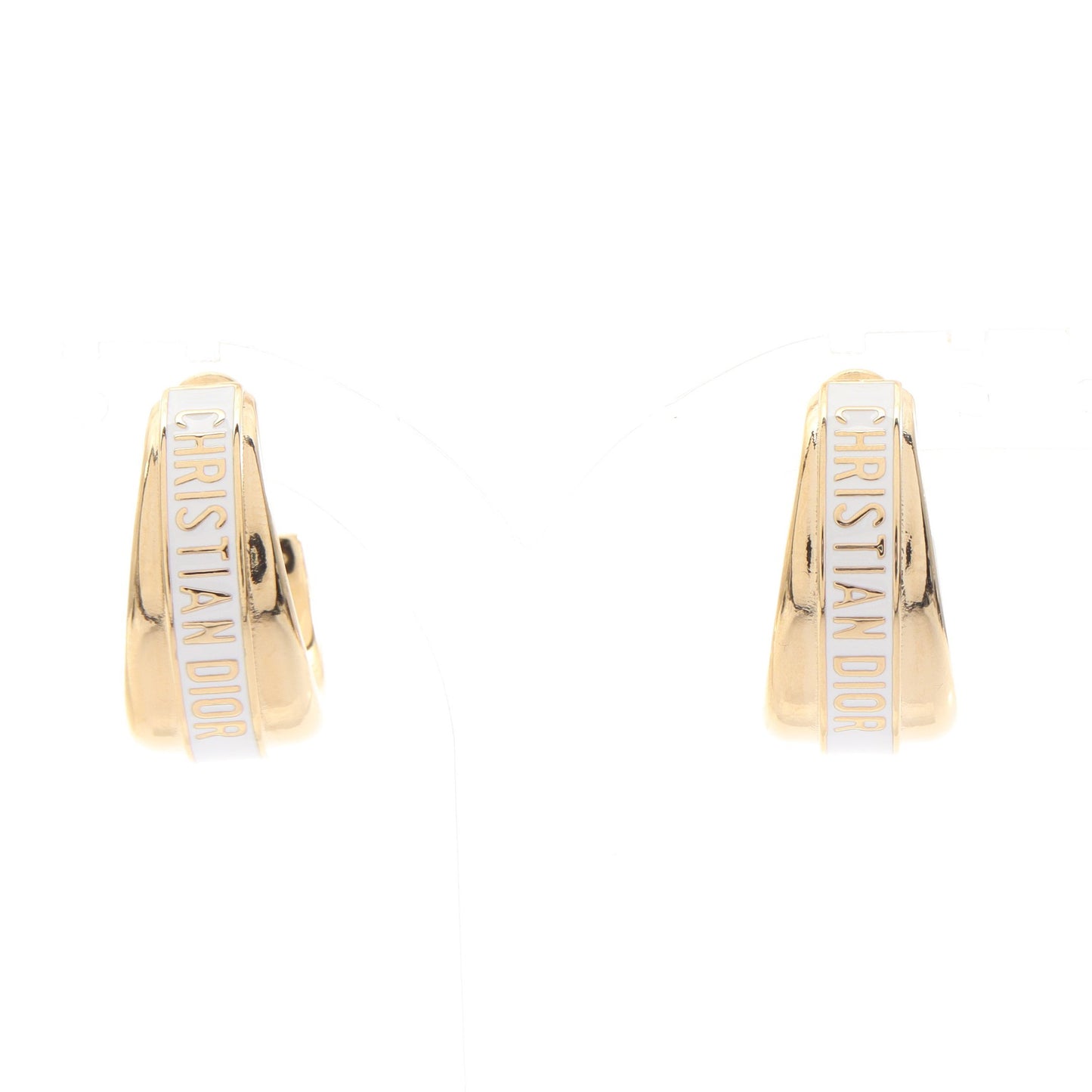 Dior Code フープピアス ピアス GP ゴールド ホワイト ディオール