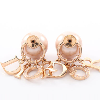 Dior Tribales トライバル ピアス GP フェイクパール ラインストーン ピンクゴールド ライトピンク ディオール