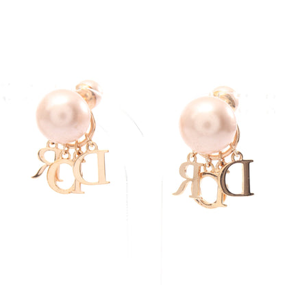 Dior Tribales トライバル ピアス GP フェイクパール ラインストーン ピンクゴールド ライトピンク ディオール