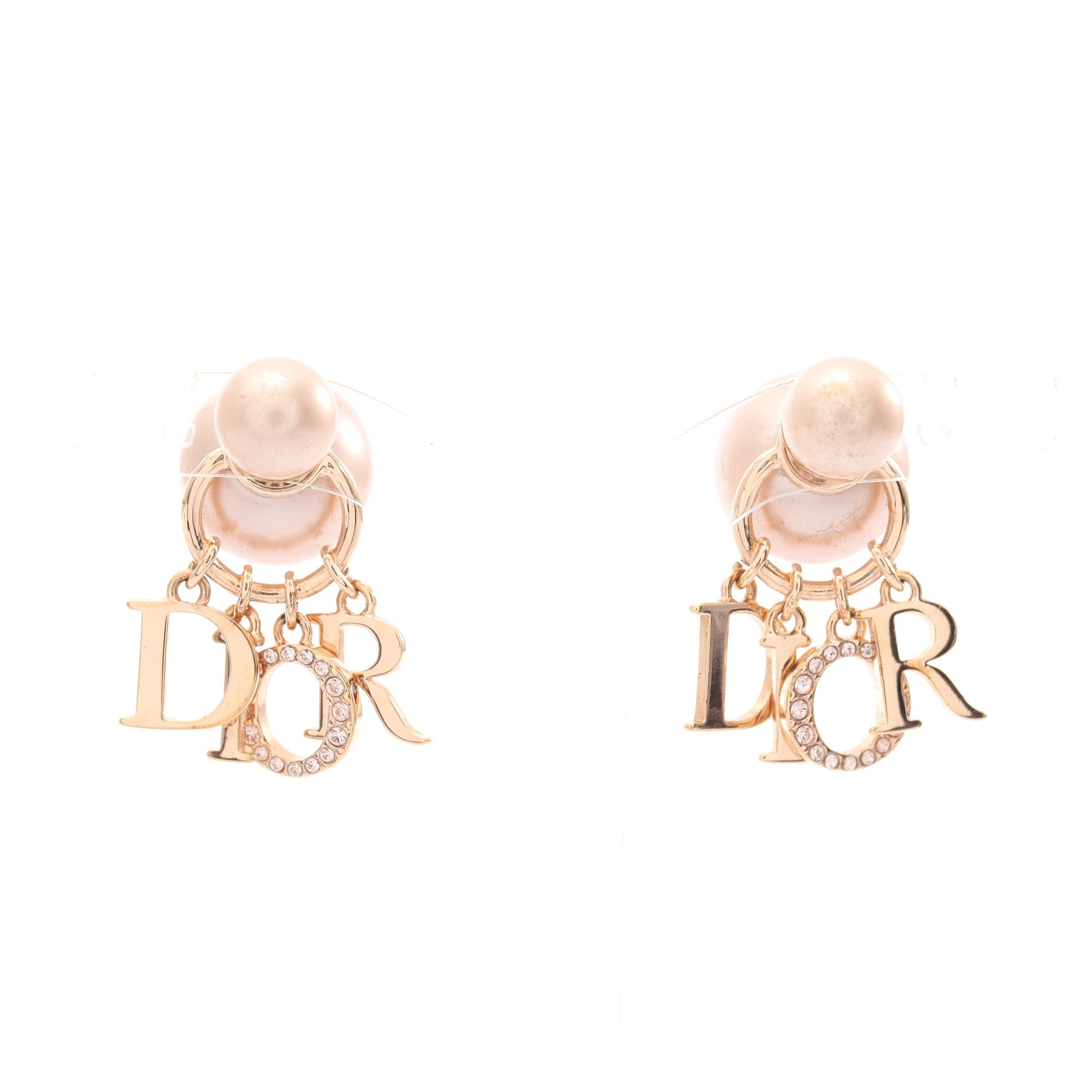 Dior Tribales トライバル ピアス GP フェイクパール ラインストーン
