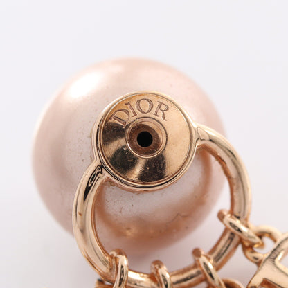 Dior Tribales トライバル ピアス GP フェイクパール ラインストーン ピンクゴールド ライトピンク ディオール