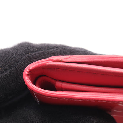 ポルトモネ ビエ カルトクレディ フランボワーズ Wホック財布 三つ折り財布 レザー ピンク ルイヴィトン