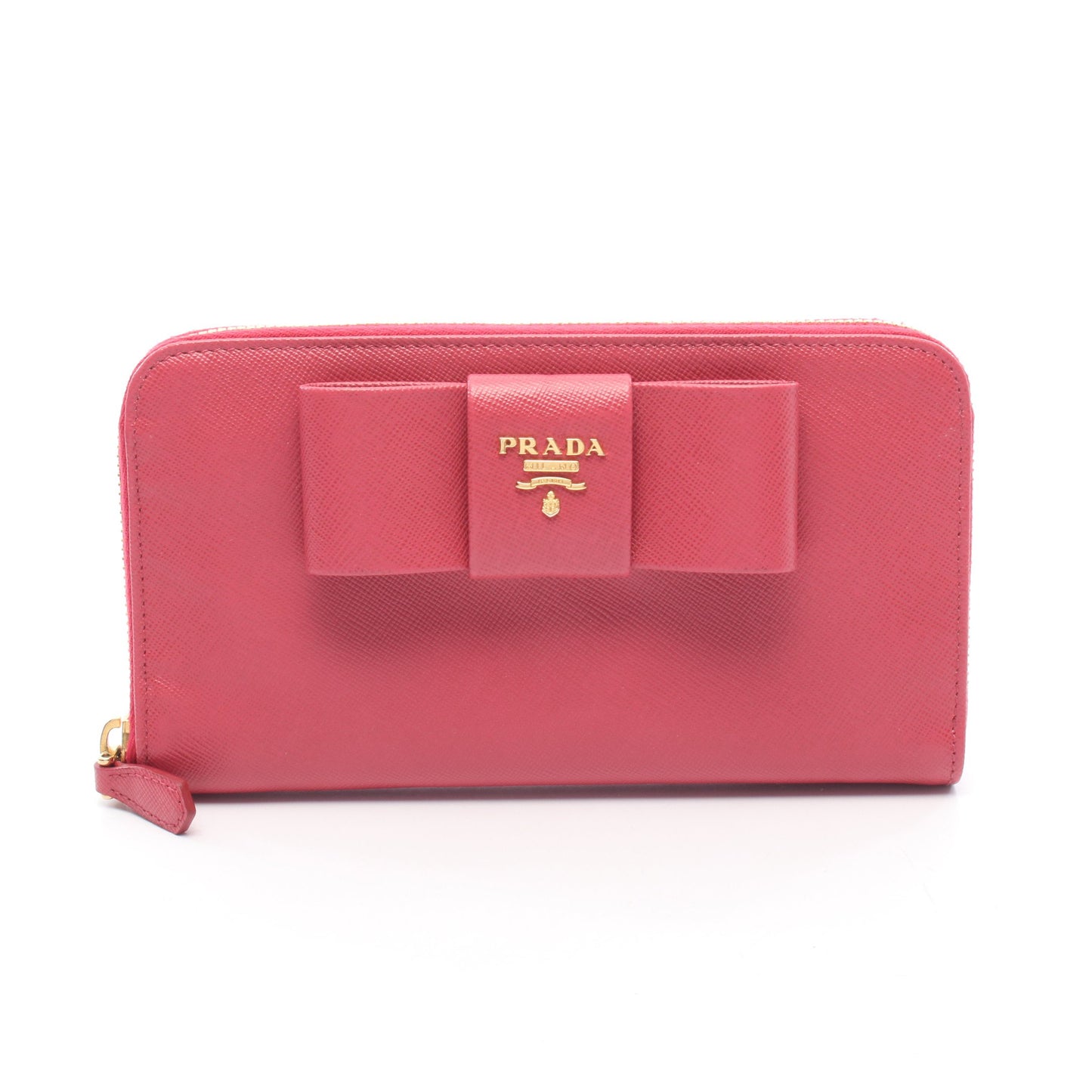 ラウンドファスナー長財布 レザー ピンク プラダ 財布・小物 PRADA