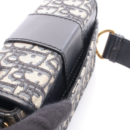 30 MONTAIGNE モンテーニュ ボックス オブリーク ショルダーバッグ キャンバス レザー ネイビー ベージュ クリスチャンディオール