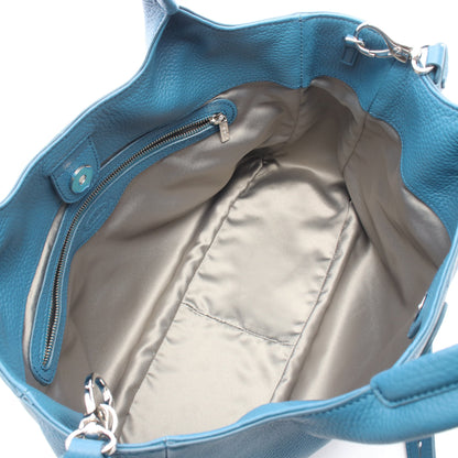 ALF SHOPPING BAG PICCOLA 2WAY ハンドバッグ トートバッグ レザー ブルー トッズ