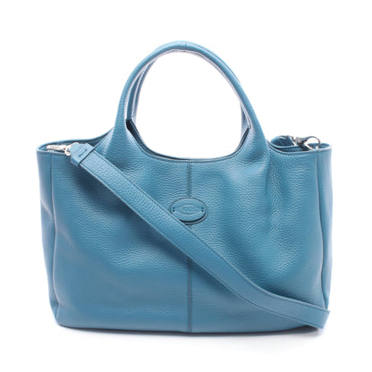 ALF SHOPPING BAG PICCOLA 2WAY ハンドバッグ トートバッグ レザー ブルー トッズ
