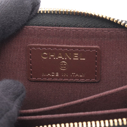 クラシック ジップ コインパース マトラッセ コインケース キャビアスキン ブラック ゴールド金具 シャネル
