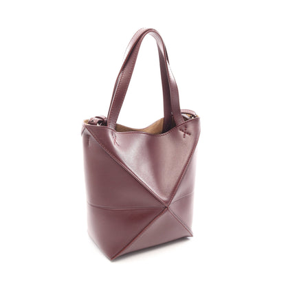 PUZZLE FOLD TOTE MINI パズル フォルドトート ミニ 2WAY ハンドバッグ レザー ボルドー ロエベ