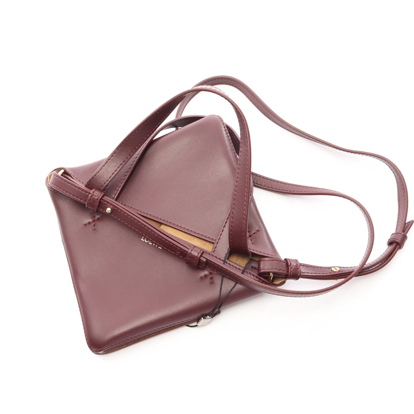 PUZZLE FOLD TOTE MINI パズル フォルドトート ミニ 2WAY ハンドバッグ レザー ボルドー ロエベ