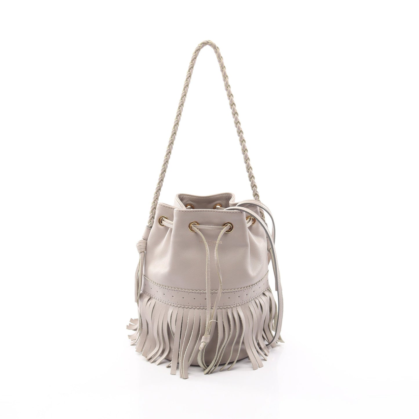 MEDIUM FRINGE CARNIVAL フリンジカーニバル 2WAY ショルダーバッグ レザー ライトグレー ジェイアンドエムデヴィッドソン バッグ J&M DAVIDSON