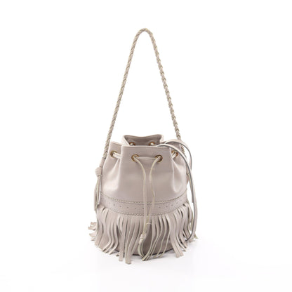 MEDIUM FRINGE CARNIVAL フリンジカーニバル 2WAY ショルダーバッグ レザー ライトグレー ジェイアンドエムデヴィッドソン バッグ J&M DAVIDSON
