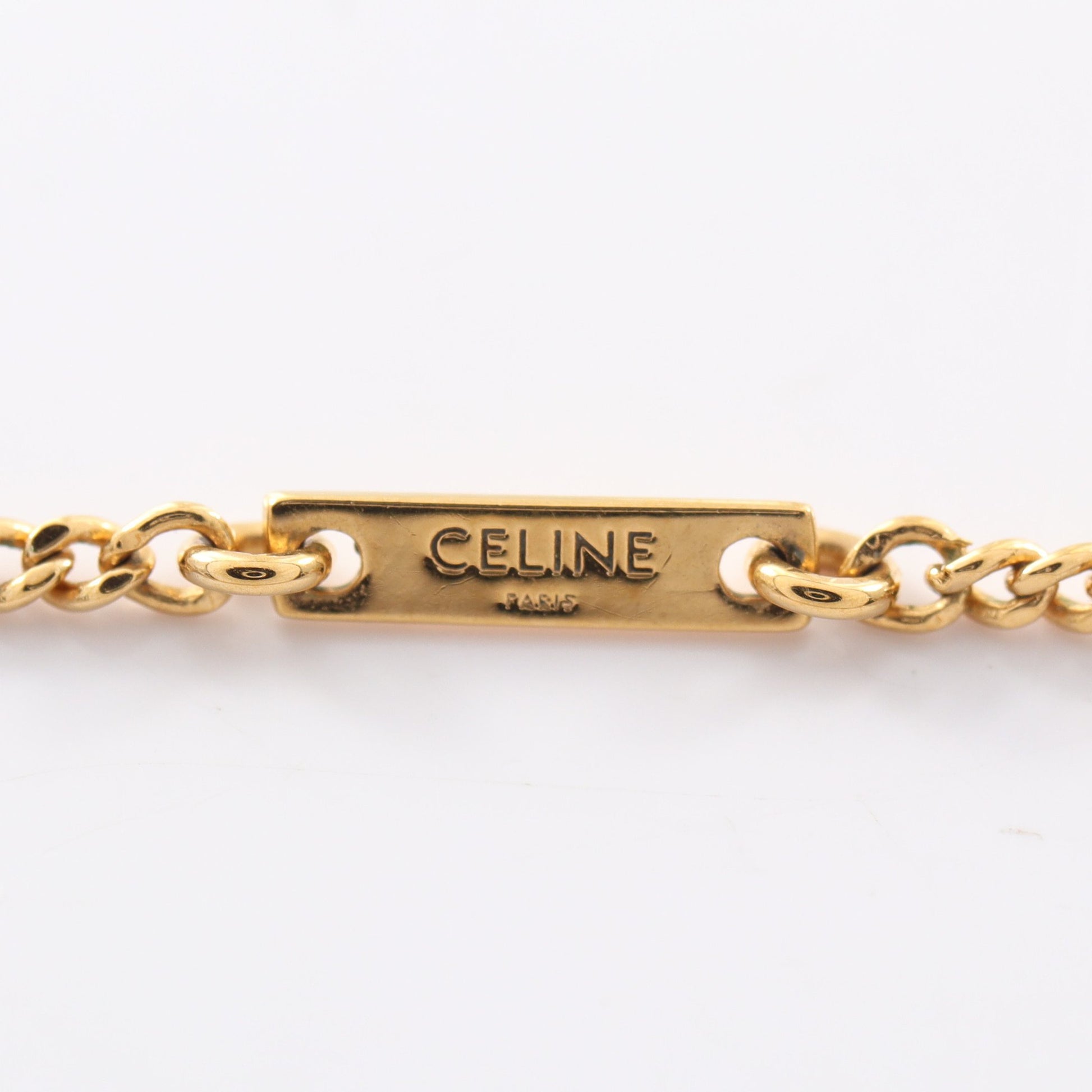 トリオンフ ネックレス GP ラインストーン ゴールド クリア セリーヌ アクセサリー CELINE