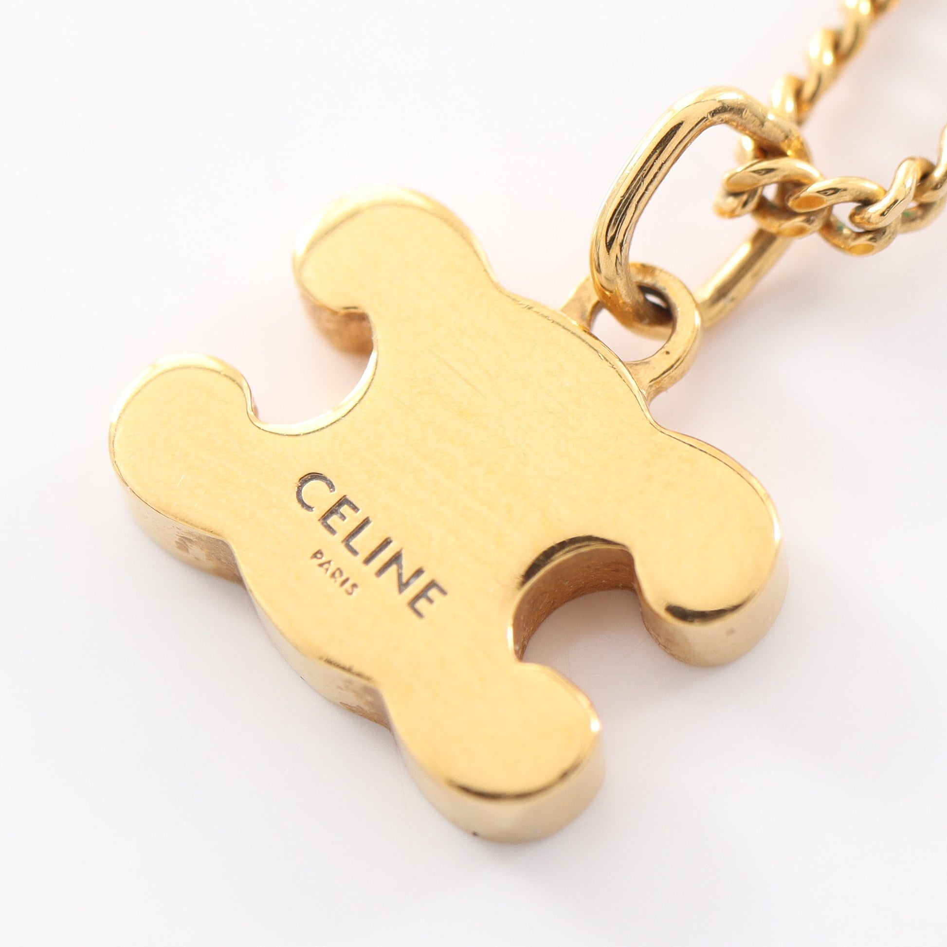 トリオンフ ネックレス GP ラインストーン ゴールド クリア セリーヌ アクセサリー CELINE