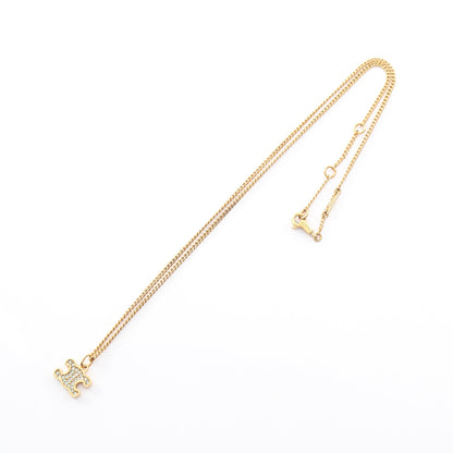 トリオンフ ネックレス GP ラインストーン ゴールド クリア セリーヌ アクセサリー CELINE