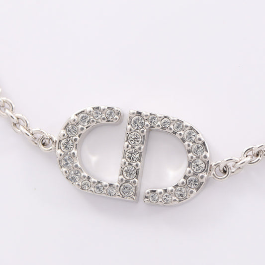CDロゴ ブレスレット ラインストーン シルバー ディオール アクセサリー DIOR