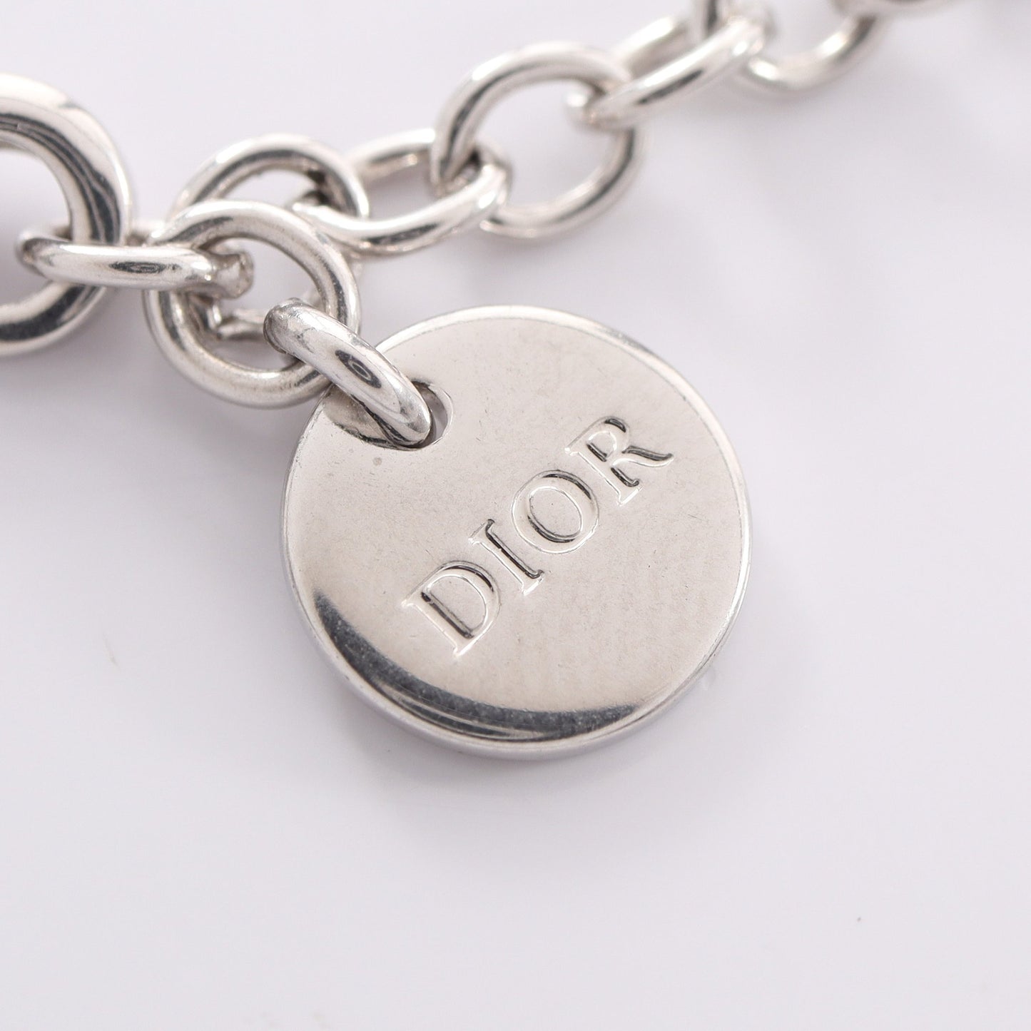 CDロゴ ブレスレット ラインストーン シルバー ディオール アクセサリー DIOR