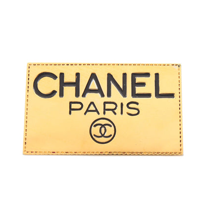 ロゴ プレート ブローチ GP ゴールド ヴィンテージ シャネル アクセサリー CHANEL