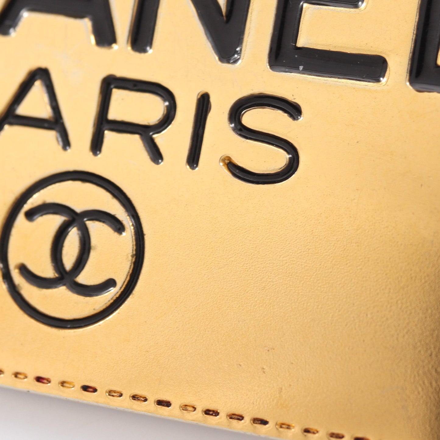 ロゴ プレート ブローチ GP ゴールド ヴィンテージ シャネル アクセサリー CHANEL