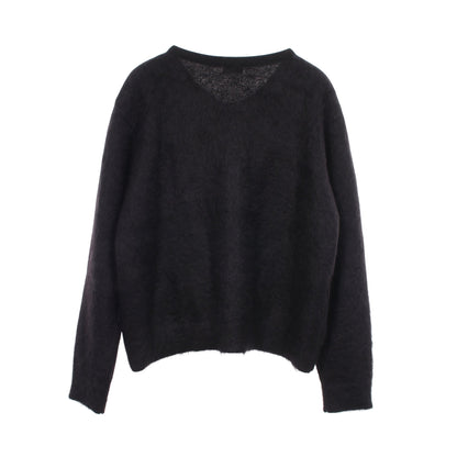 BRUSHED MOHAIR トリオンフボタン カーディガン モヘヤ ブラック セリーヌ