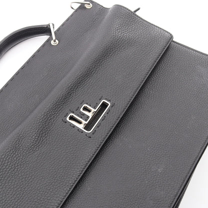 セレリア FFターンロック 2WAY ビジネスバッグ レザー ブラック フェンディ バッグ FENDI